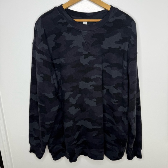 LULULEMON Camo Perfectly Oversized Crew Sweatshirt - Picture 2 of 6